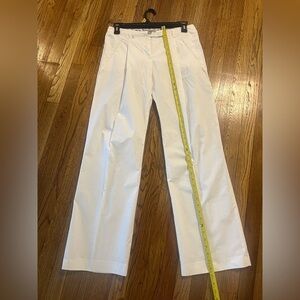 Zinc White Dress Jumpsuit with Flared Leg